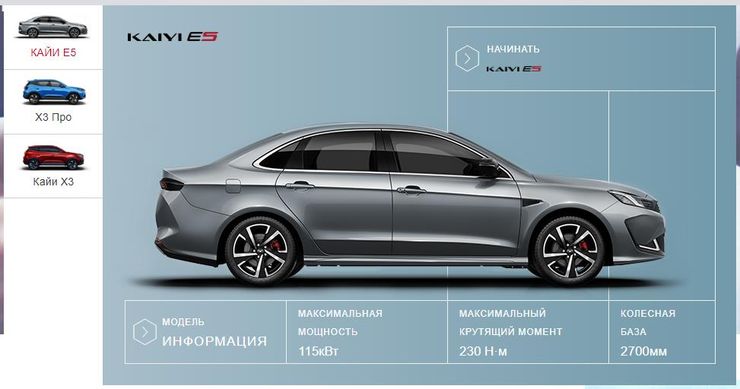 Седан Kaiyi E5: какое отношение имеет Chery к «убийце» LADA Vesta